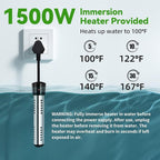 InkTrail Portable Camping Shower with Heater, Long-Lasting 6000mAh Rechargeable Camping Shower with Sprayer Head,4 Spray Modes,IPX7 Waterproof Outdoor Camp Pump for Hiking, Travel, Car, Pet