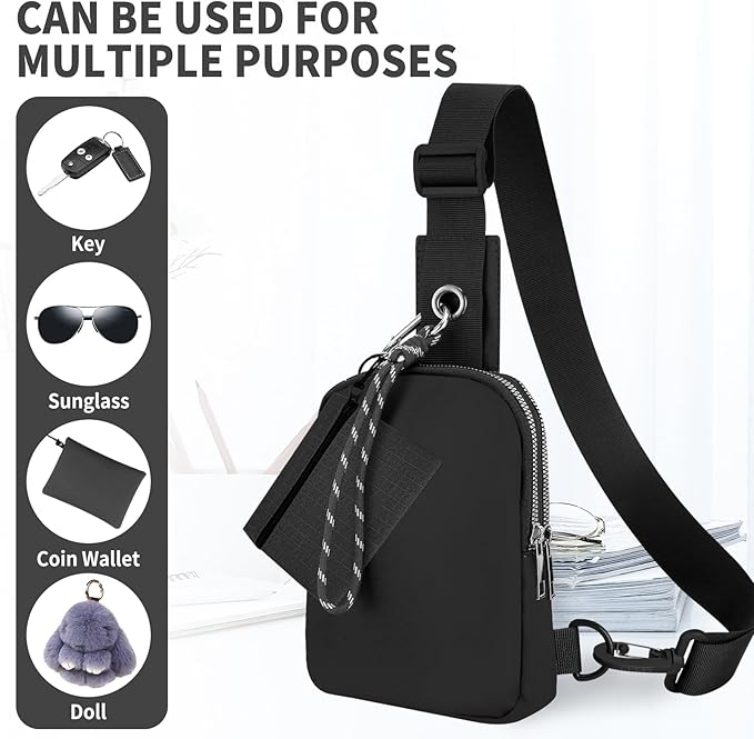 Waterproof Clear Bag for Stadium Events, Women's Crossbody Clear Sling Bag with Coin Wallet, Shoulder Bag for Daily Use