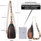 CLUCI Crossbody Bags for Women Men,Leather Sling Bag Cross Body Backpack for Woman Gifts for Women Birthday Unique