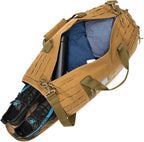 QT&QY 40L Military Tactical Duffle Bag For Men Sport Gym Bag Fitness Tote Travel Duffle Bag Training Workout Bag With Shoe Compartment Basketball Football Weekender Bag