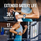 COROS PACE 3 GPS Sport Watch –Lightweight, Comfortable Running Watch, 17-Day Battery Life, Accurate GPS, Heart Rate Monitor, Navigation, Sleep Tracking, Training Plan, Run, Bike, and Ski-Chalk Nylon