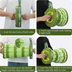 Retractable Folding Stool - Heavy Duty 400 lb Collapsible Portable Stool for Camping, Hiking, Fishing, Indoor/Outdoor with Non-Slip Base and Lightweight Design (Light Green, 2-Pack)