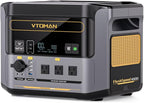 VTOMAN FlashSpeed 1000 Portable Power Station, 828Wh LiFePO4 Battery Solar Generator with Expandable Capacity 2376Wh, 1H Fast Charging(0-80%), 2000W Peak for Home Backup, Camping, Power Outages
