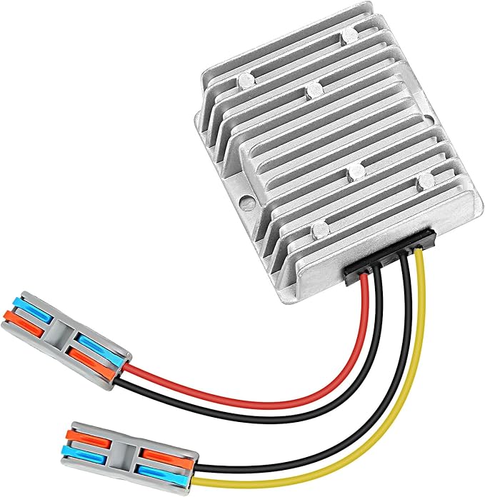 10A 120W Golf Cart 18V 20V 24V 36V 48V Step Down to DC 12V Converter Voltage Regulator Reducer Power Buck Converter Waterproof Transformer(DC 16-58V Inputs