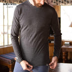 MERIWOOL Mens Base Layer - 100% Merino Wool Midweight Long Sleeve Thermal Shirt