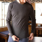 MERIWOOL Mens Base Layer - 100% Merino Wool Midweight Long Sleeve Thermal Shirt