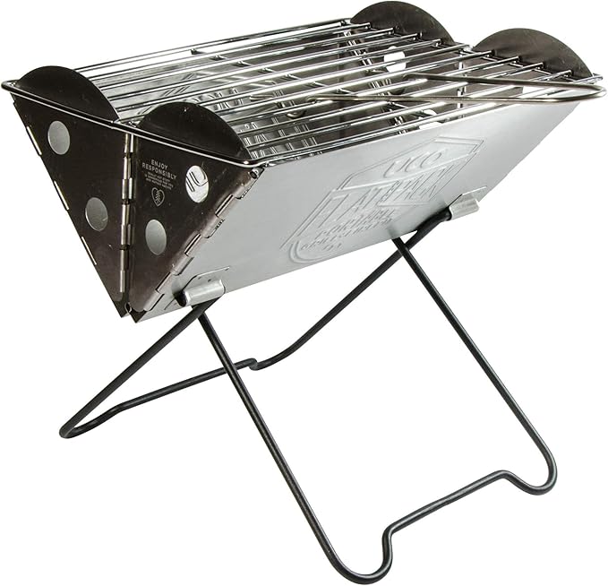UCO Flatpack Portable Stainless Steel Grill and Fire Pit