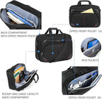 KROSER Laptop Bag 17.3 Inch Premium Laptop Briefcase, Expandable Water Repellent Laptop Shoulder Messenger Bag Durable Computer Case for Business/Travel/Men/Women (Black/Red)