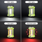 AlpsWolf Camping Lantern Rechargeable, 4000mAh LED Lantern for Power Outages Super Bright Portable Camping Light Emergency Lantern Camping Lamp Green, 1 Pack