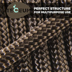 TECEUM 5/32" Paracord Rope 1000 – 1000ft / 200ft / 100ft / 50ft – Tactical Parachute Cord 4mm – 45+ Colors – Nylon String for Survival & Camping Gear – Stripe Cord for Survival – Utility Rope