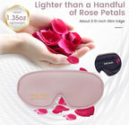 ringchan Sleep Masks for Women Travel or nap, 100% Black Out Eye mask for Sleeping, Comfortable for Eyelashes to Blink, Silky and Soft Against The Skin - Dusty Rose Pink