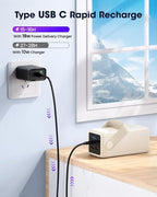 Portable Charger Power Bank 70000mAh, 22.5W Fast Charging USB C Battery Pack, 3 Outputs, LED Display & LED Light, External Huge Capacity Battery Bank for iPhone, Samsung, iPad, Camping Picnic