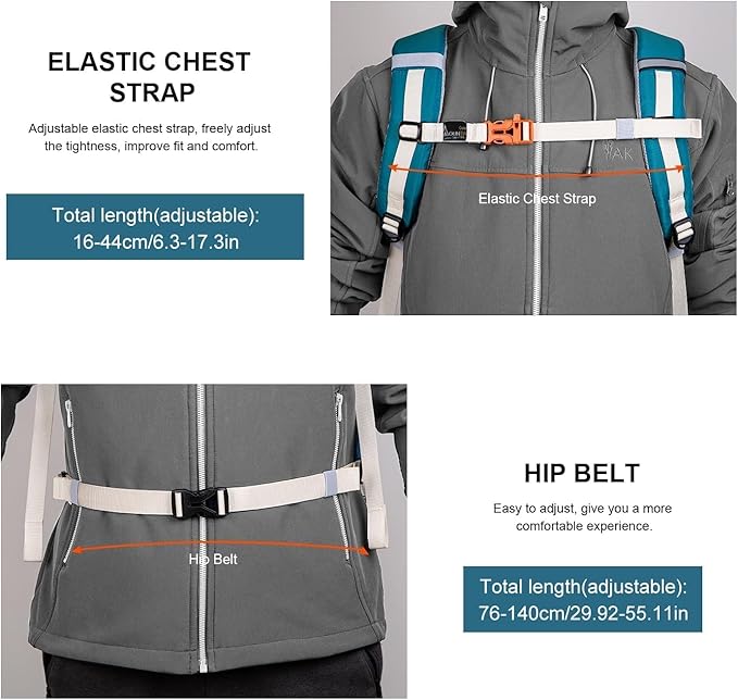 MOUNTAINTOP Hiking Backpack 35L Travel Backpack Lightweight Daypack for Men&Women Outdoor Camping