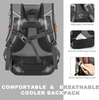 Insulated Cooler Backpack,33/45 Cans Multifunctional Double Deck Leakproof Cooler Bag with Sternum Strap,Large Capacity Lightweight Travel Camping Beach Backpack
