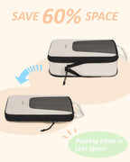 BAGSMART Compression Packing Cubes for Travel, 6 Set/5 Set/4 Set, Compression Suitcase Organizer Bags Set for Suitcases Travel Essentials, Lightweight Packing Organizers