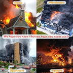 Fireproof Cloak for Adult with Hood, 1.2 * 1.6 M/48''*64'', Fire Emergency Survival Safety Blanket Full Body Protection, Resistant to high Temperature