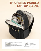 LOVEVOOK Laptop Backpack for Women with Giant Tumbler Holder 17.3 inch,Designer Travel Backpack Laptop Bag College Backpack,Quilted Work Nurse Teacher Backpack Purse Computer Bag Daypack,Royal Purple