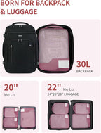 ECOHUB 4 Set /6 Set Packing Cubes for Travel Durable Suitcase Organizer Bags Set with Personalized Tag Various Sizes Travel Essentials Traveling Accessories for Luggage Machine Washable