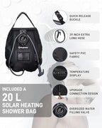 KingCamp Shower Tent, Portable Privacy Tent Outdoor Camping 1/2 Room Toilet Tents with Shower Bag & Dressing Room for Beach, Camping & Hiking