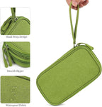 CAAORDKSO Electronic Organizer Travel USB Cable Accessories Bag/Case, Waterproof Electronics Accessories Case Organizer Bag for Cable, Cord, Charger, Phone, Power Bank, Earphone (Grass Green, Large)