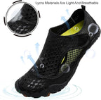 L-RUN Barefoot Water Shoes Women Mens Aqua Sock Athletic Hiking Water Sports Shoes for Swim Beach Pool Sand Diving Walking