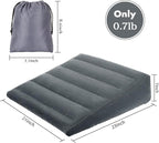 Inflatable Wedge Pillow, Portable Travel Wedge Pillow, Fast Inflation & Deflation Inflatable Wedge Pillows for Travel, Blow Up Sleeping Back Knee Bed