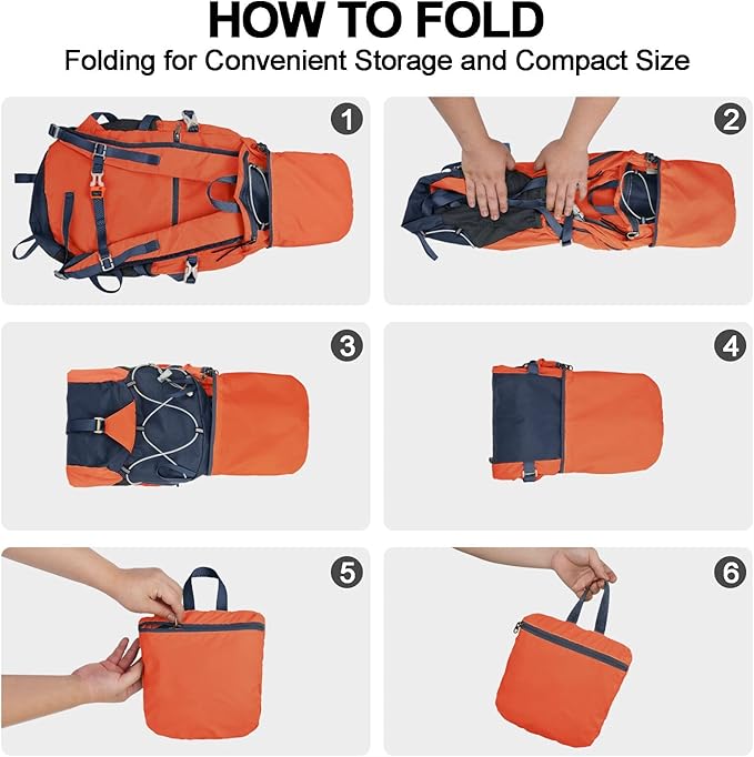 Seektop 20L Ultra Lightweight Waterproof Hiking Backpack Small Outdoor Foldable Day Pack for Women Men