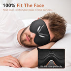 Sleep Mask for Side Sleeper Women Men, Eye Mask for Sleeping Light Blocking, 3D Contoured Cup Sleeping Mask, Soft Breathable Sleep Eye Mask with Adjustable Elastic Strap for Travel