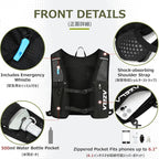 Azarxis Running Water Bottles Flask BPA Free Leakproof Hydration Vest Packs Waist Belt Replacement for Triathlon Marathon Hiking Cycling Climbing Runner