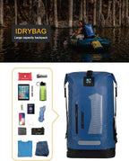 IDRYBAG Waterproof Backpack for Men 20L/30L/40L, Floating Dry Bag Kayak, Dry Backpack Hiking
