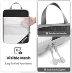 8 Set/6 Set/4 Set Compression Packing Cubes for Travel, Lightweight Vacation Travel Essentials, Travel Accessories for Suitcase Organizer Bags Set, Durable Luggage Organizer