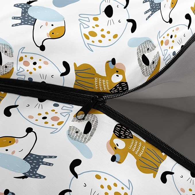 Galaxy Wolf Camping Sleeping Bags Warm & Cool Weather Waterproof Backpacking Blue Purple Starry Sky Sleeping Bag All Seasons Camping, for Adult Kids Boy Girls Camping Gear Equipment, Traveling