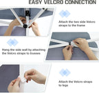 EAGLE PEAK Pop Up Canopy Tent with 1 Sidewall, Easy Setup Event Tent, Outdoor Sun Shade, Wheeled Carry Bag, Stakes and Guy Ropes, Instant Canopy 10x10, Cow Print