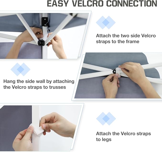 EAGLE PEAK Pop Up Canopy Tent with 1 Sidewall, Easy Setup Event Tent, Outdoor Sun Shade, Wheeled Carry Bag, Stakes and Guy Ropes, Instant Canopy 10x10, Cow Print