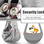 Tomkas Small Dog Cat Sling Carrier Puppy Purse Travel Wrap Soft Crossbody Pet Bag (Gray, M - Classic Pocket & Classic Strap)