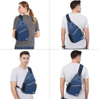 MOSISO Sling Backpack, Multipurpose Crossbody Shoulder Bag Travel Hiking Daypack