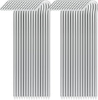 9 Inch Tent Stake Yard Inflatable Stakes Metal Tent Pegs Heavy Duty Ground Stake Fence Hooks Camping Spikes for Canopies, Tarp and Outdoor Christmas Decorations (30)