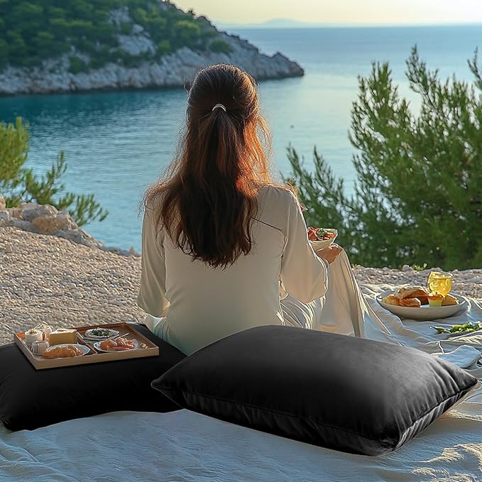 Small Gel Memory Foam Camping Pillow Travel - Contoured Support -Compressible Pillow Ideal for Backpacking, Camping, Travel, Car, Airplane,Office Nap