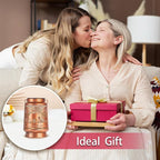 2 Pack Elephant Outdoor Solar Hanging Lanterns Waterproof LED Solar Lights Metal Decorative Lanterns for Garden, Patio, Courtyard, Backyard, Yard Decor Unique Elephant Gifts for Women Gardening