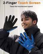 RIGWARL Touchscreen Gloves for Running Bike Anti-Slip Warm Gloves for Cycling Sports Biking Hiking Driving Walking