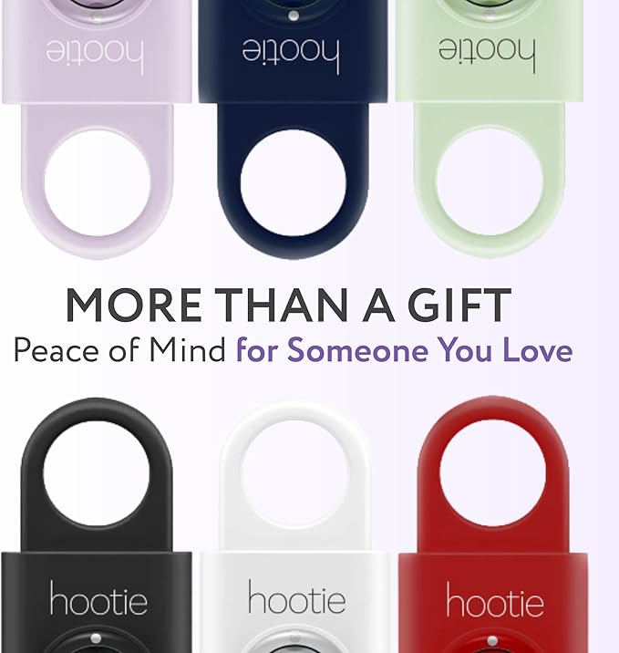 HOOTIE Personal Safety Alarm Keychain, 130dB Personal Alarm for Women Men and Kids, Pull Pin Emergency Panic Alarm with Strobe Light, Portable Self Defence Alarm for Campus Travel and Running - Navy