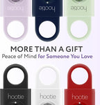 HOOTIE Personal Safety Alarm Keychain, 130dB Personal Alarm for Women Men and Kids, Pull Pin Emergency Panic Alarm with Strobe Light, Portable Self Defence Alarm for Campus Travel and Running - White