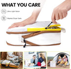 Lightweight Compression Packing Cubes for Suitcases, Compressible Expandable Travel Packing Organizer with Clear Toiletries and Backpack Bag, Travel Essentials for Carry on Luggage 7 Set