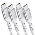 6FT USB-C to USB-C Charging Cable, 2-Pack USB 2.0 Type C to Type C Cord Compatible with iPhone 15 Pro/Max Samsung Galaxy S23 Google Pixel iPad Pro/Air, USBC to USBC Cable 2m