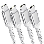 6FT USB-C to USB-C Charging Cable, 2-Pack USB 2.0 Type C to Type C Cord Compatible with iPhone 15 Pro/Max Samsung Galaxy S23 Google Pixel iPad Pro/Air, USBC to USBC Cable 2m