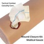 First Aid Advanced Quick Clotting Combat Gauze - Flexible Hemostatic Gauze - to Stop The Bleed kit Faster Wound Packing with Quick Clotting Medical Gauze - Survival Kit Supplies - 3" x 12.5'