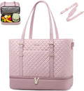 LOVEVOOK Lunch Tote Bag for Women, 15.6 Inch Laptop Work Bag With Lunch Compartment & Large Cup Holder, Lightweight Work Briefcase for Travel, Bussiness, Teacher