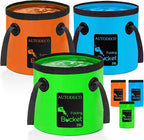 AUTODECO 20L Collapsible Bucket 5 Gallon Water Container Folding Water Bucket with Handle Portable Wash Basin