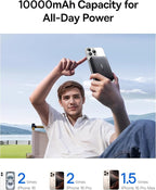 Baseus for MagSafe Portable Charger, Qi2 Certified 15W Wireless Magnetic Power Bank 10000mAh with USB-C Cable 22.5W PD Charging, Battery Pack Compatible with iPhone 17/16/15/14/13 Pro/Pro Max Series