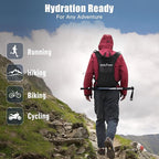 Jueachy Running Vest Lightweight for Men: Hydration Backpack with 2L Water Bladder - Waterproof Phone Pouch for Hiking
